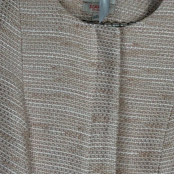 The Limited Scandal Collection Light Pink Peplum Gladiator Textured Blazer - Picture 6 of 10